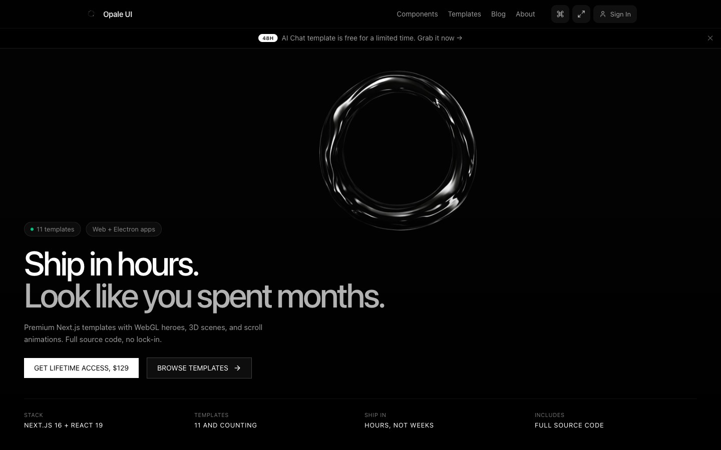 Opale UI — Design methodology, trained into an AI